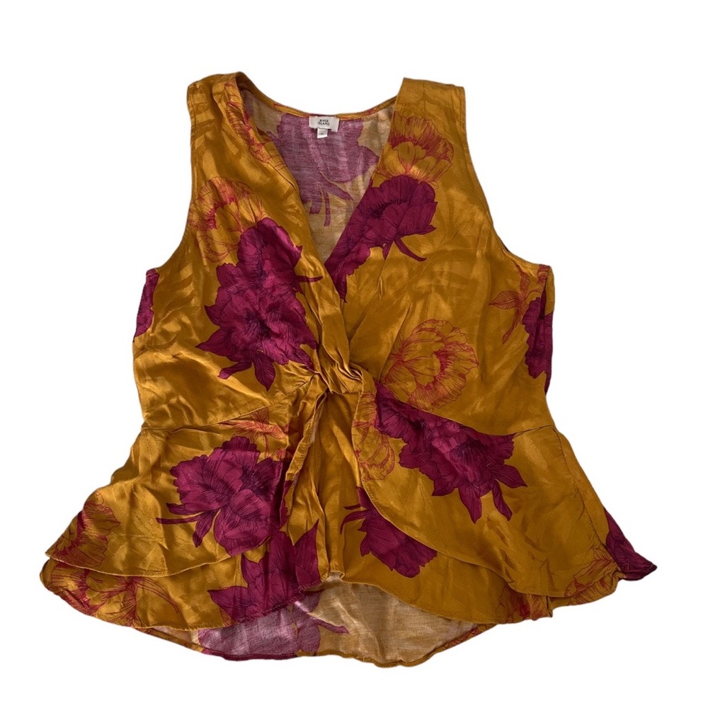*SALE* River Island Twist Front Flowy Peplum Top